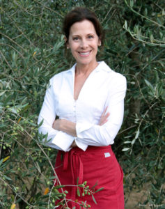 Italian chef Deborah Dal Fovo is at home amoung the olive trees